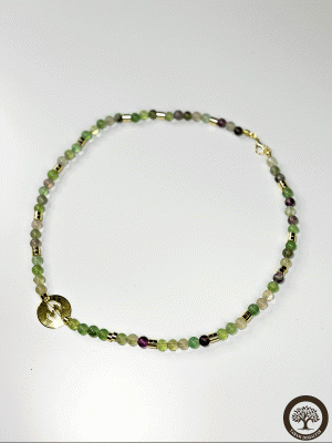 Burç Tasarım Aventurin Doğal Taş Kolye