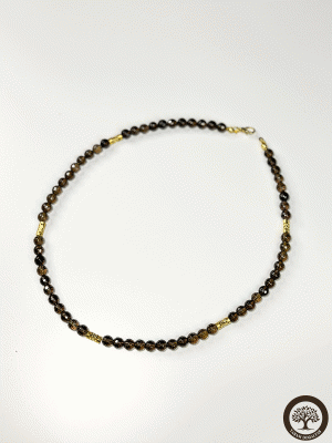 Dumanlı Kuvars Doğal Taş Kolye