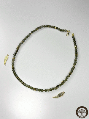 Labradorit Doğal Taş Kolye