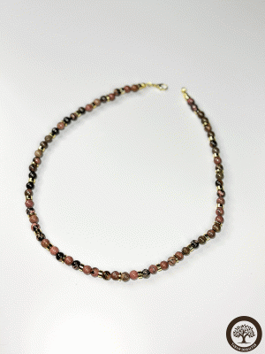 Rodanit Doğal Taş Kolye