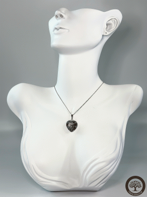 Havlit Doğal Taş Kolye Ucu (Kalp)